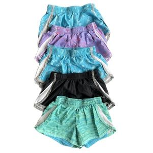 Champion girls athletic shorts. Multi-color 5-pair bundle. Size 6.
